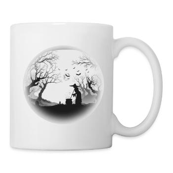 Haunted Forest Cauldron Silhouette - Mug - white - Right