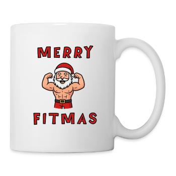 Merry Fitmas Santa  - Tasse - Weiß - Rechts