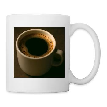 A cup of black coffee - Mug - white - Right