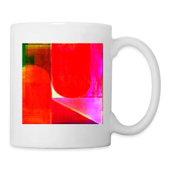 Neon Color Block Geometry - Mug - white - Right