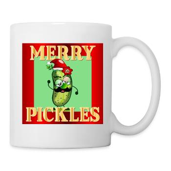 FROHE WEIHNACHTEN WEIHNACHTSMANN GURKEN GURKEN - Tasse - Weiß - Rechts