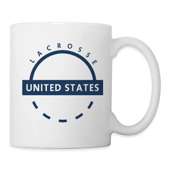 Emblème de la crosse des États-Unis - Mug blanc - blanc - Droite