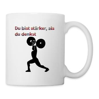 Du bist stärker als du denkst – Impuls-Design - Tasse - Weiß - Rechts