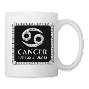 Signe du zodiaque Cancer - Mug blanc - blanc - Droite