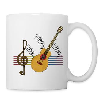 Gitarre - Tasse - Weiß - Rechts
