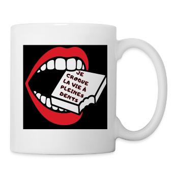 Das Leben ist gut - Tasse - Weiß - Rechts