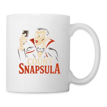 Count Snapsula – Funny Vampire Halloween Humor - Mug - white - Right