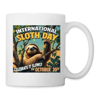20 octobre – Journée internationale de la paresse - Mug blanc - blanc - Droite