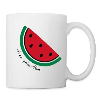 Tranche de pastèque Pop Art - Mug blanc - blanc - Droite