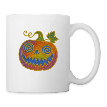 Psychedelic Halloween Pumpkin - Mug - white - Right