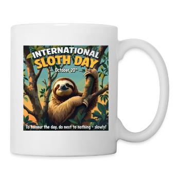 Journée internationale de la paresse – 20 octobre - Mug blanc - blanc - Droite