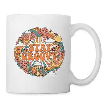 Rétro psychédélique - Mug blanc - blanc - Droite