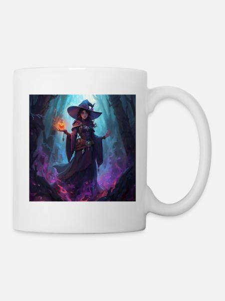 Enchanted Cave Witch - Mug - white