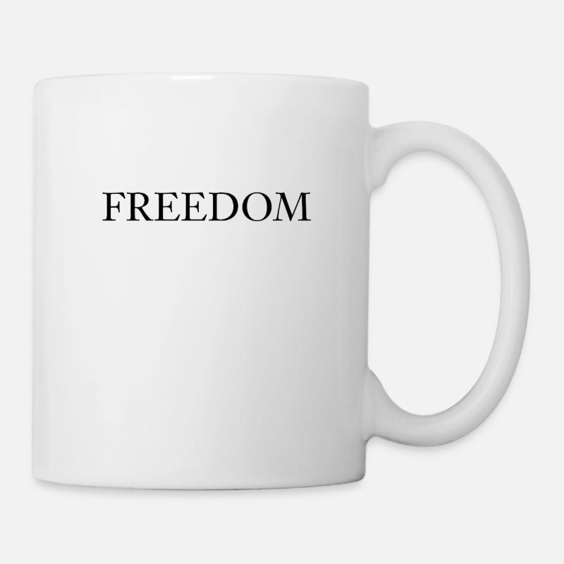 freedom shirt - Mug - white