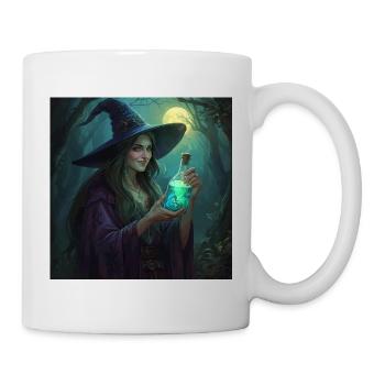 Forest Witch with Glowing Potion - Mug - white - Right