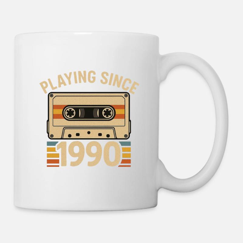 Playing Since 1990 Kassette - Tasse - Weiß