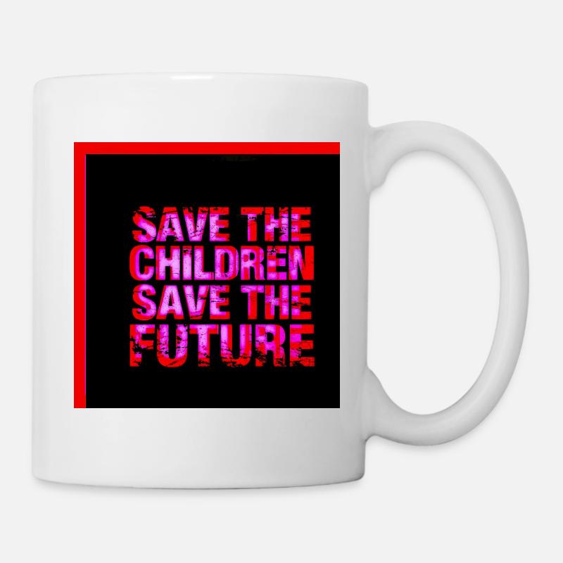 Neon Text Save the Future - Mug - white