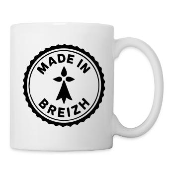 Made in Breizh - Logo avec l'hermine bretonne - Mug blanc - blanc - Droite