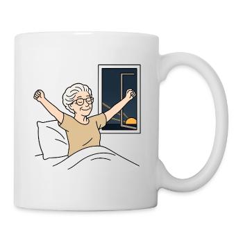 Oma Karin - Tasse - Weiß - Rechts