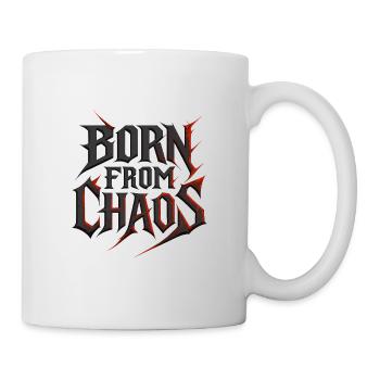 Born Out of Chaos - Metal Typography - Mug - white - Right