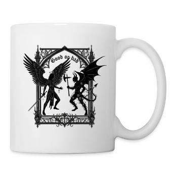 Eternal Battle – Licht gegen Dunkelheit - Tasse - Weiß - Rechts
