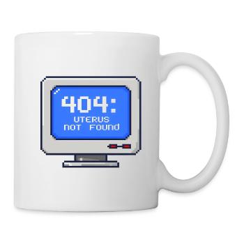 404 : utérus introuvable - Pixel 8 bits - Mug blanc - blanc - Droite