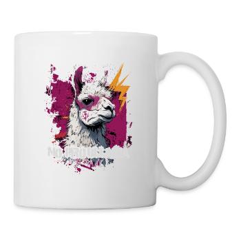 Lama alpaga frais - Mug blanc - blanc - Droite