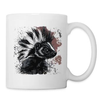 Drôle de Punk Rock Skunk - Mug blanc - blanc - Droite
