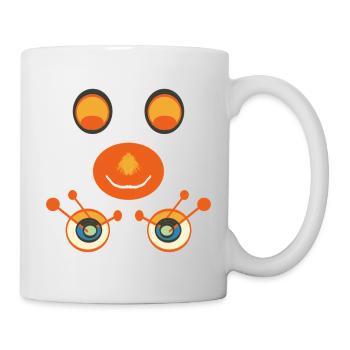 Orange Smile Cartoon - Mug - white - Right
