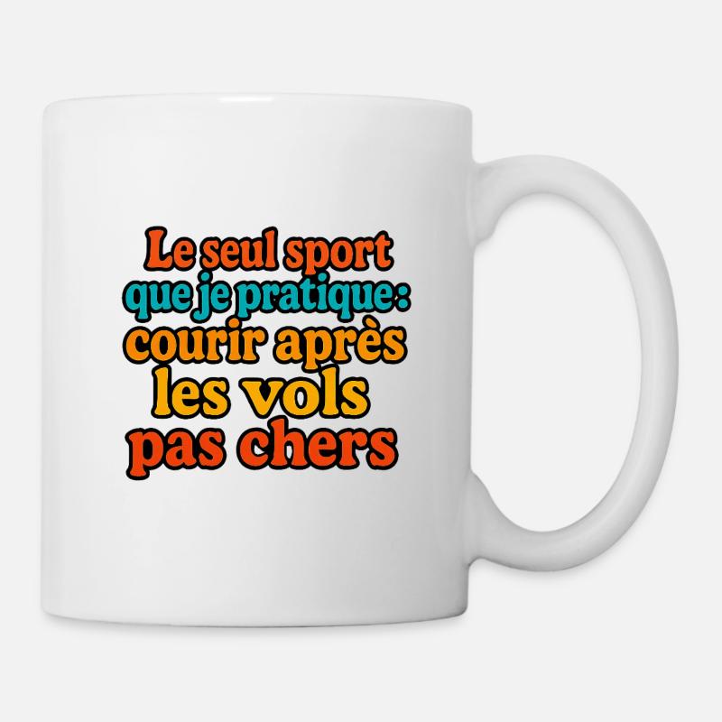 The only sport I practice: chasing the - Mug - white