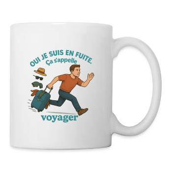 Flight to travel - Mug - white - Right