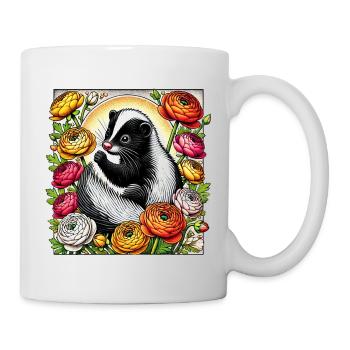 mouffette - Mug blanc - blanc - Droite