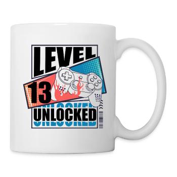 Flames manette de jeu rétro 13 ans Meilleure vente - Mug blanc - blanc - Droite