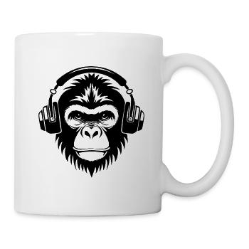 Echo Monkey Head Room with Sound Club Vibes Shirt - Mug - white - Right