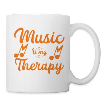 La musique est mon fil de fer - Mug blanc - blanc - Droite