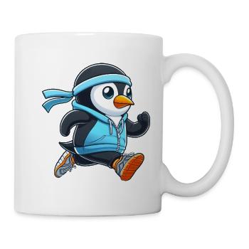 pingouin mignon jogging marathon sport pour animaux de compagnie - Mug blanc - blanc - Droite