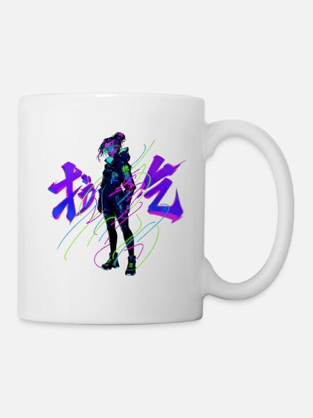 Neon_Tech_Streetwear - Mug - white