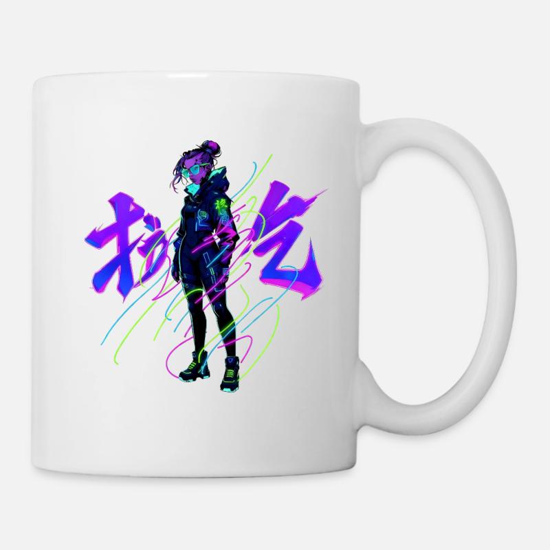 Neon_Tech_Streetwear - Mug - white