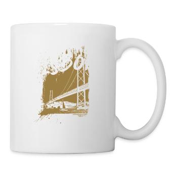Lisbon, 25 April Bridge over the Tagus River, Portugal - Mug - white - Right