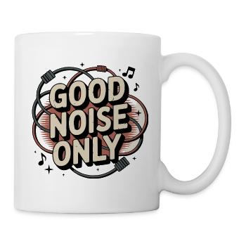 Retro Grunge – Good Noise Only - Tasse - Weiß - Rechts