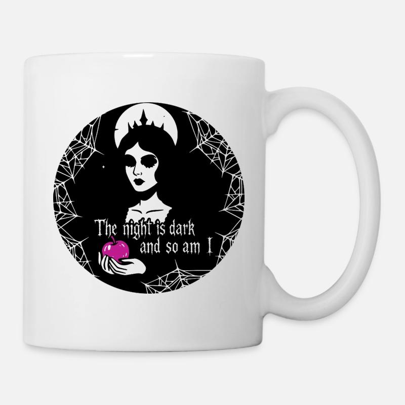 Night Queen Gothic Apple Dark Princess - Mug - white