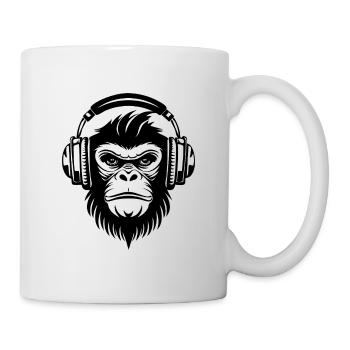 Rock Monkey Head Party Groove Edition Chemise - Mug blanc - blanc - Droite