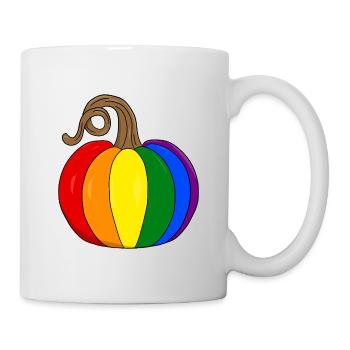 Rainbow Pumpkin PopArt - Mug - white - Right