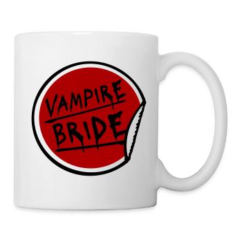 Vampire Bride Stickers Halloween Bachelor Bride Wedding - Mug - white - Right