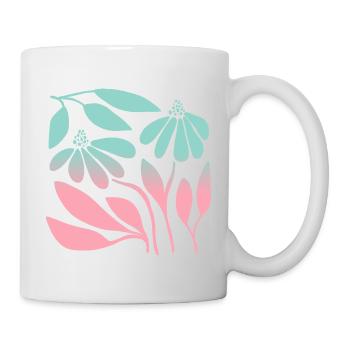 Marguerite in gradient green - Mug - white - Right