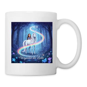 Wegweiser des Lichts im Unicornenwald - Tasse - Weiß - Rechts