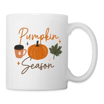 Autumn Pumpkin Season Illustration - Mug - white - Right