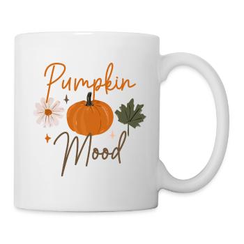 Pumpkin Mood Autumn Floral - Mug - white - Right