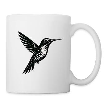 Gold Line Hummingbird Silhouette - Mug - white - Right
