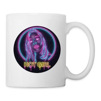 Neon Hot Girl - Mug - white - Right